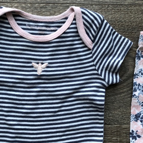 Burt’s Bees Baby Girl 3-Piece Set, 3-6 and 6-9 M - Picture 6 of 12